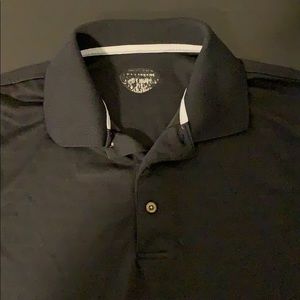 Black Polyester Polo